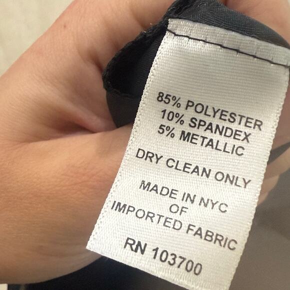 NWT Robin Jordan Black Sequin Metallic Mini Dress Club Formal Sleeveless Size 2 - Picture 7 of 7